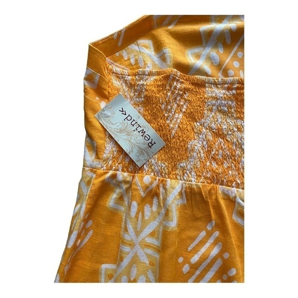 NWT-REWIND-ORANGE PRINT HALTER DRESS-SIZE 2X - Picture 4 of 7